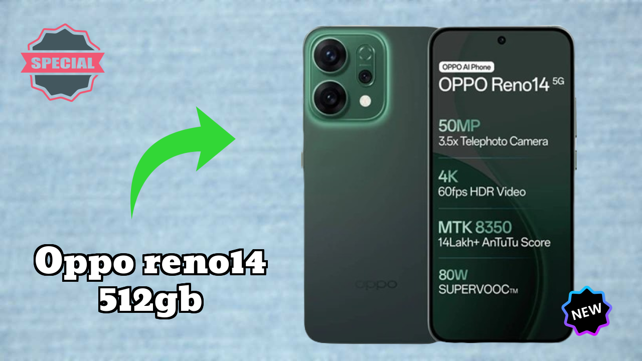 OPPO Reno14 512GB at ₹42,999 - Best Features Explained